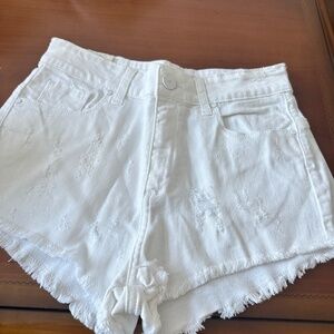 White Jean Shorts Delaostia DNM